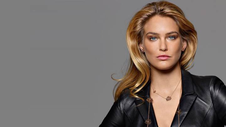 Bar Refaeli In Black Dress At Piaget’s Rose Collection 2012